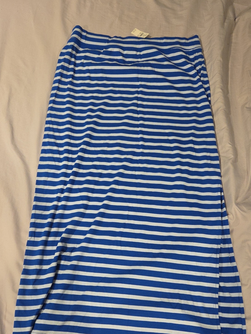 Offline Blue and White Striped Women’s Maxi Skirt